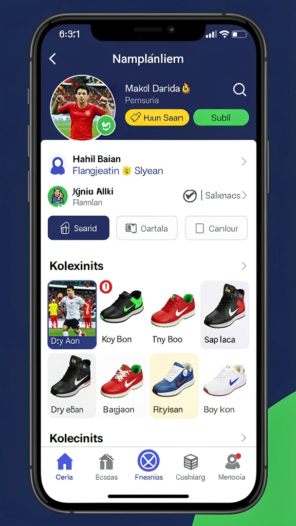 Karakter dengan kostum unik dan menarik.