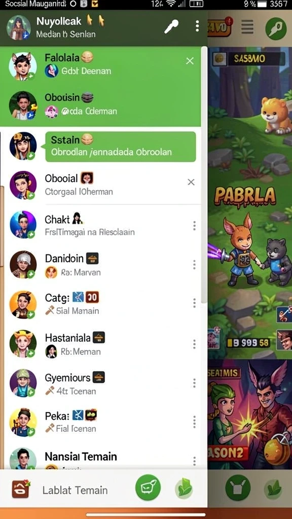 In-game battle scene yang intens dan mendebarkan.