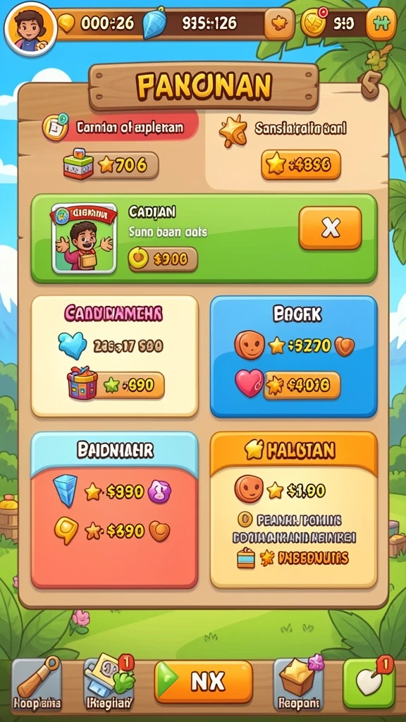 Beragam mode permainan yang seru dan menantang.