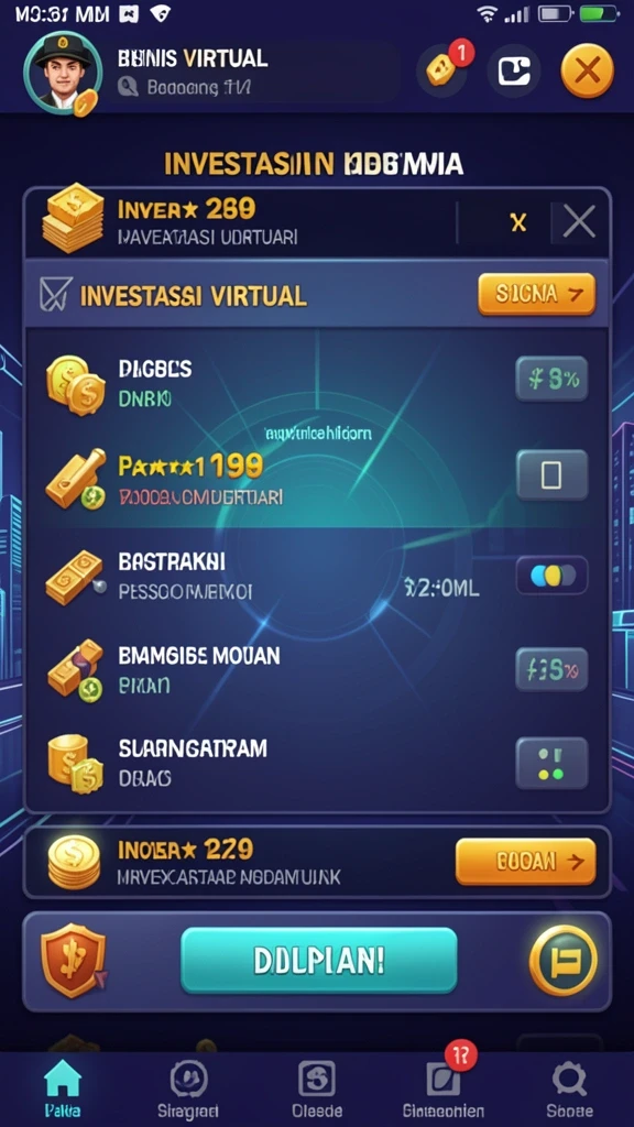Interaksi menarik dengan berbagai karakter dalam game.