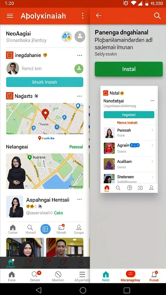 Aplikasi AKARTOTO saat festival lotere besar.