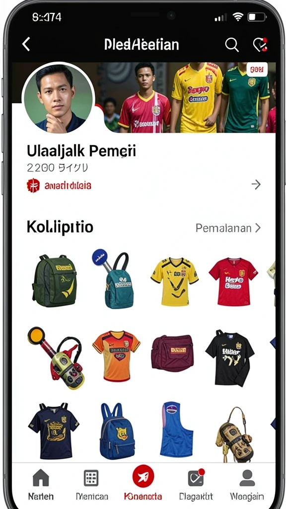 Tangkapan layar interaksi sosial antar pemain dalam game.