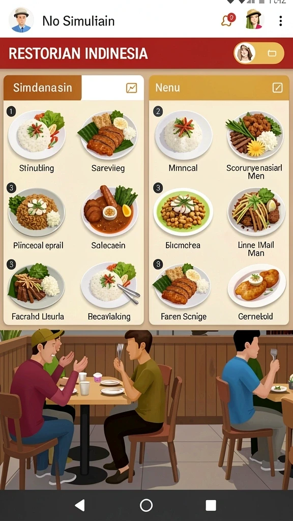 Pengaturan permainan yang mudah dipahami.