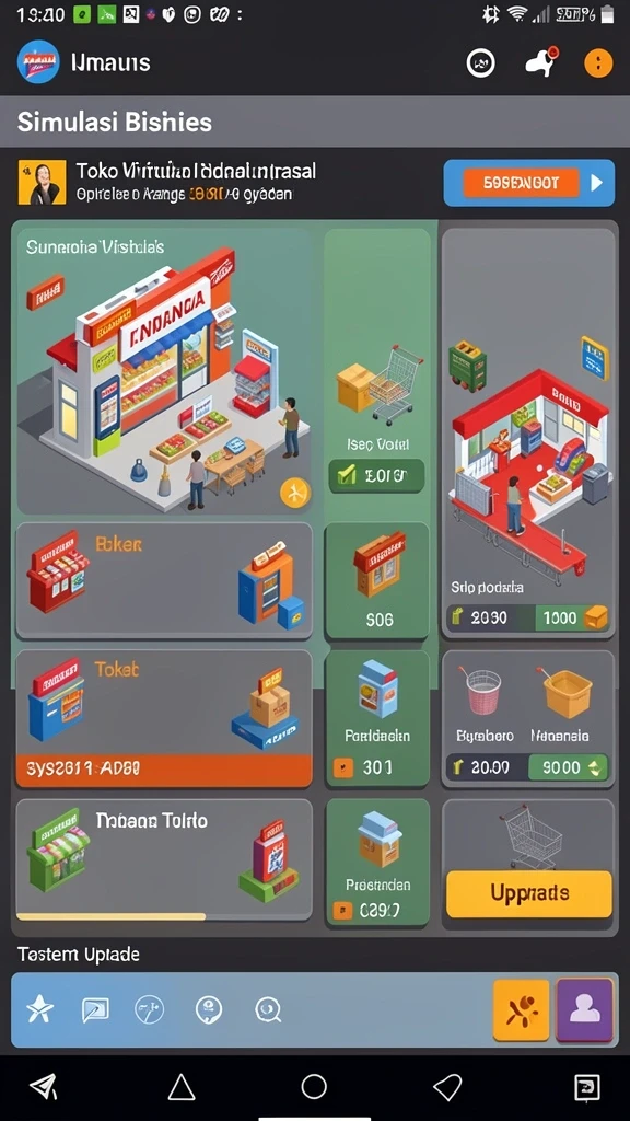 Tampilan awal yang menarik dan intuitif.