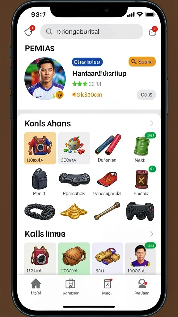 Tangkapan layar ketiga memperlihatkan pemain bersaing dalam turnamen.