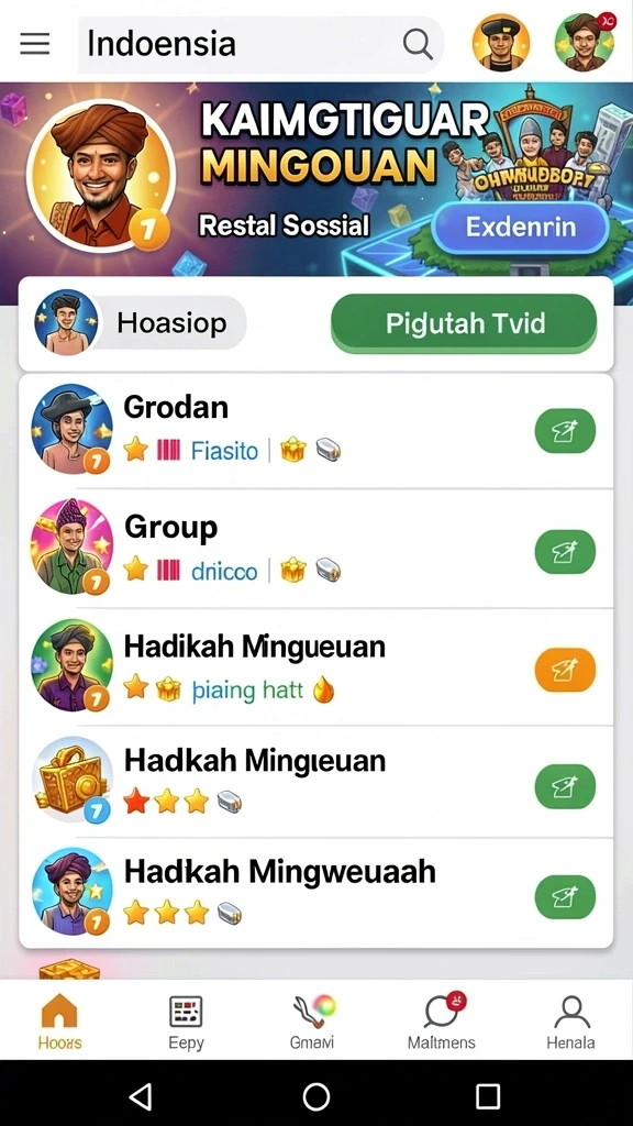 Level permainan yang variatif dan menarik.