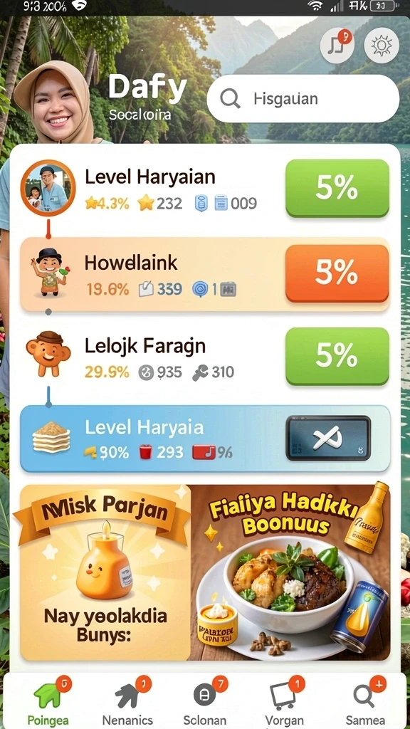 Fitur interaksi multiplayer yang seru dan kompetitif.