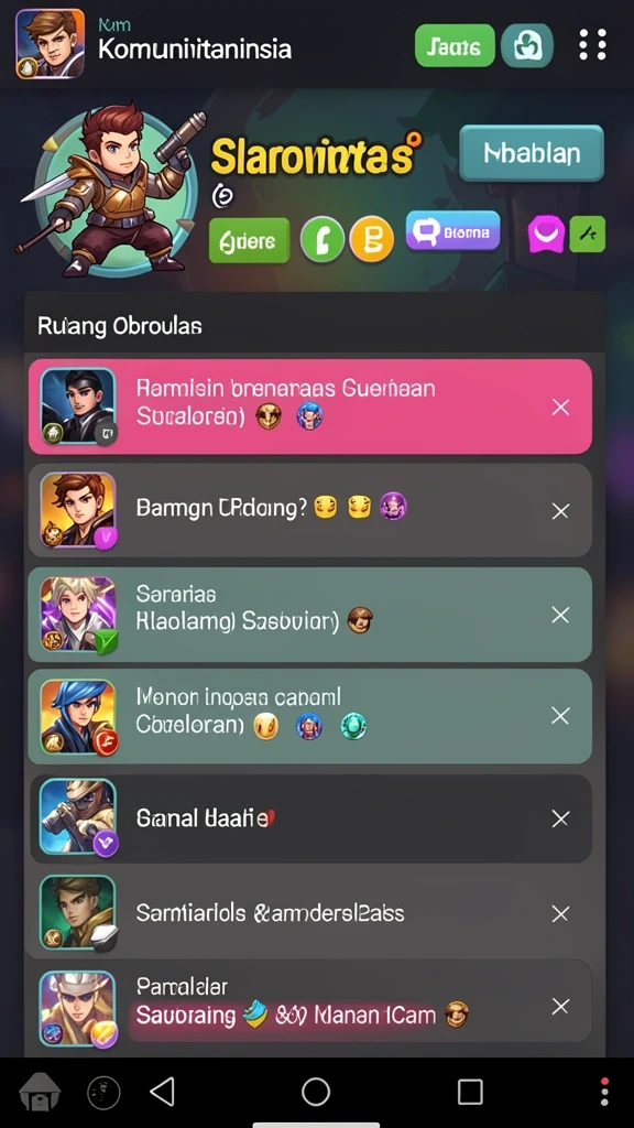 Karakter-karakter unik dengan kemampuan spesial yang beragam.