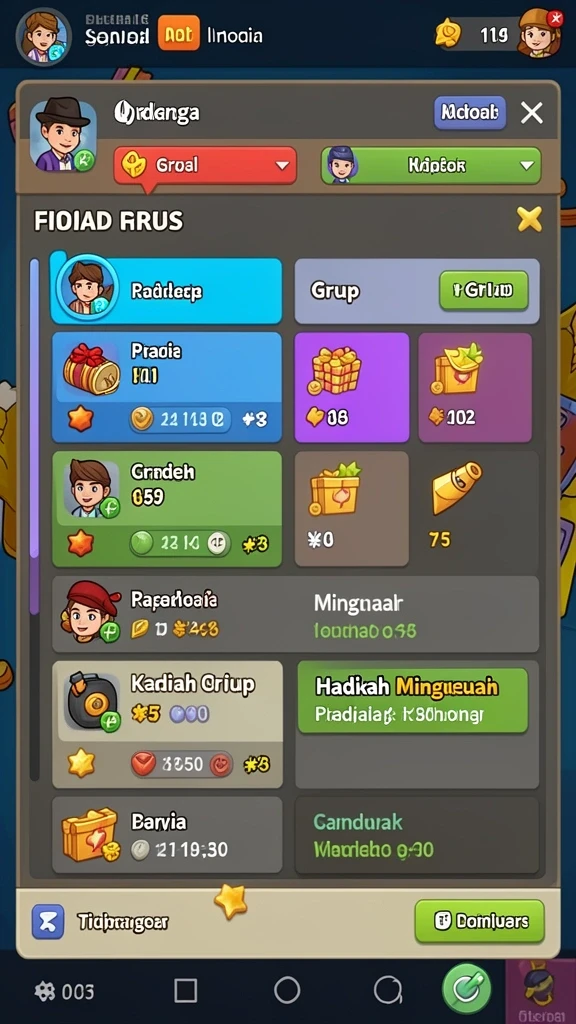 Tampilan grafis yang menawan di QT777.