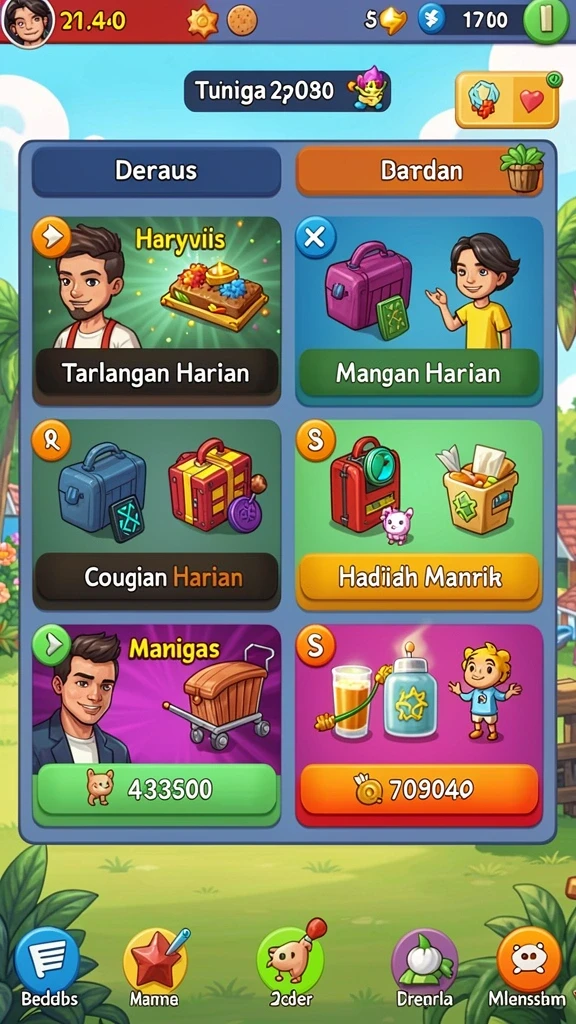 Mode permainan yang bervariasi dan mendebarkan.