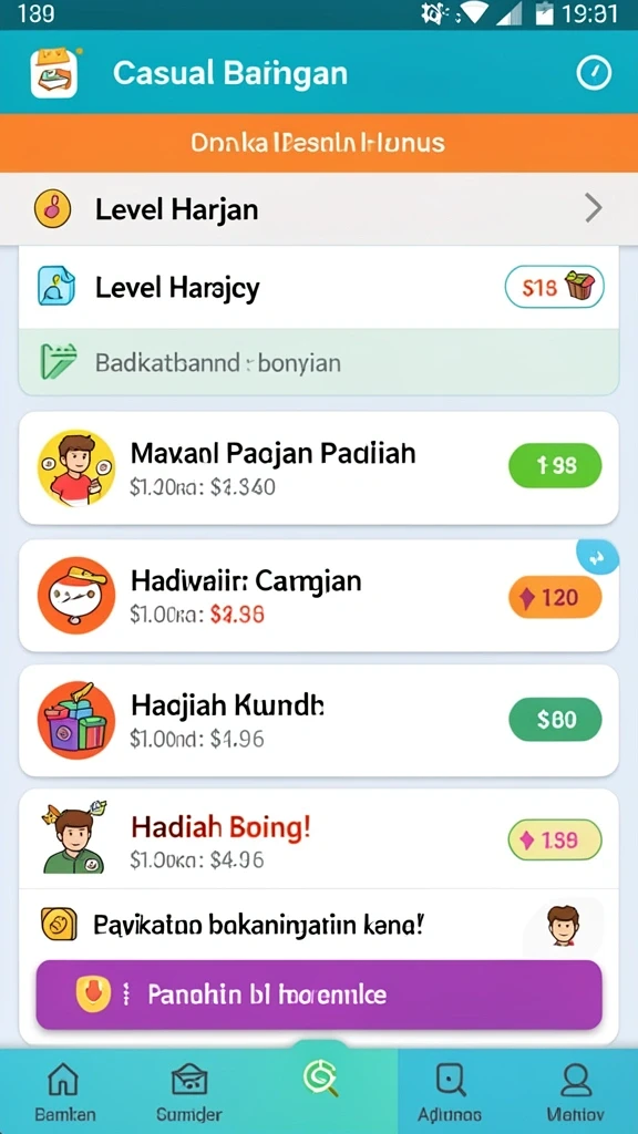 Tampilan antarmuka yang user-friendly dan menarik.