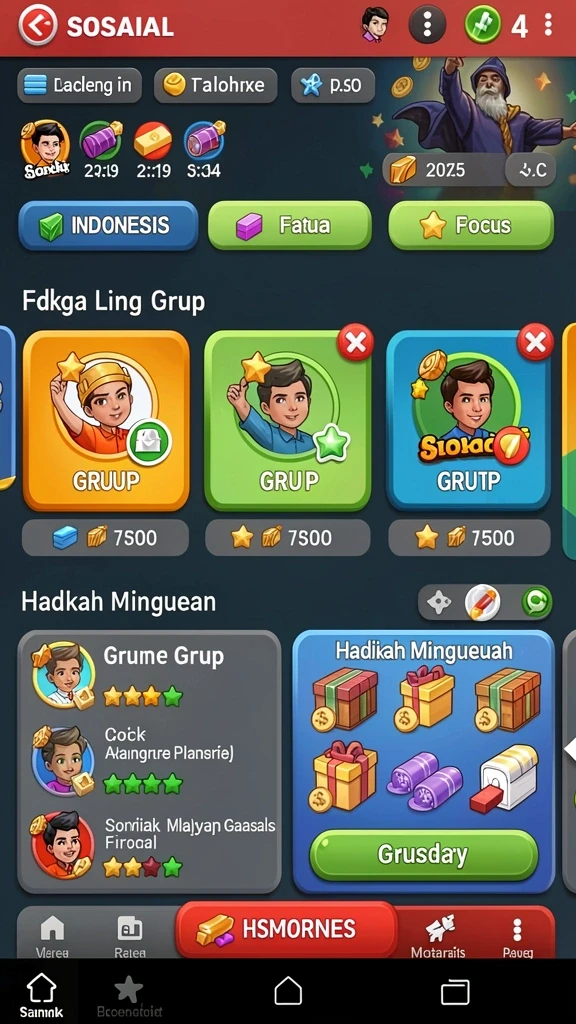 Tampilan awal yang menarik dan intuitif.