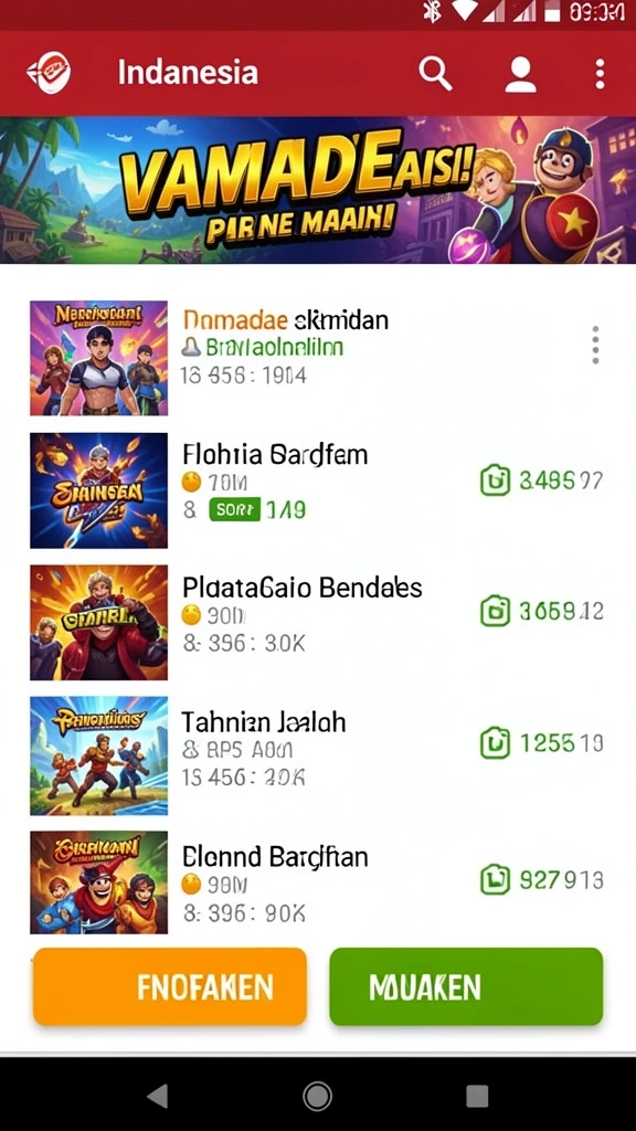 Berbagai mode permainan yang menantang dan menarik.