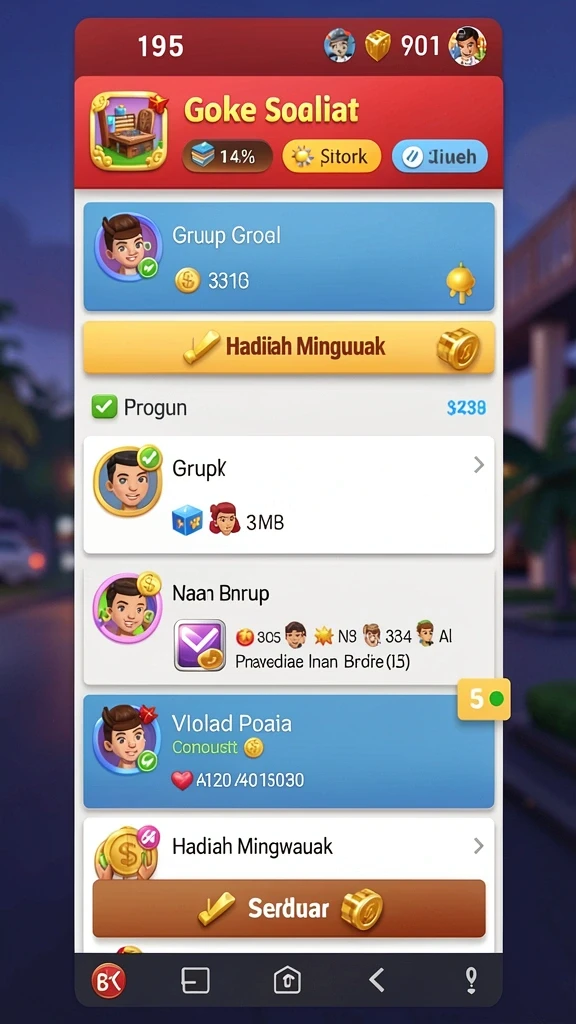 Fitur bonus harian yang menguntungkan bagi pemain.